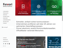 Tablet Screenshot of ferrari-electronic.de