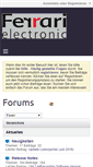Mobile Screenshot of forum.ferrari-electronic.de