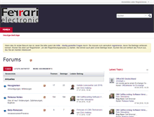 Tablet Screenshot of forum.ferrari-electronic.de